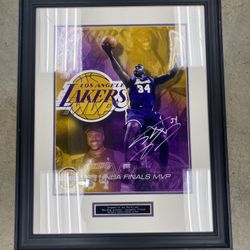 2001 Shaquille O’Neal NBA Finals MVP 17/500 Autograph