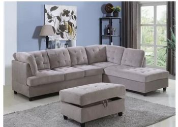Nice sectional and Ottoman