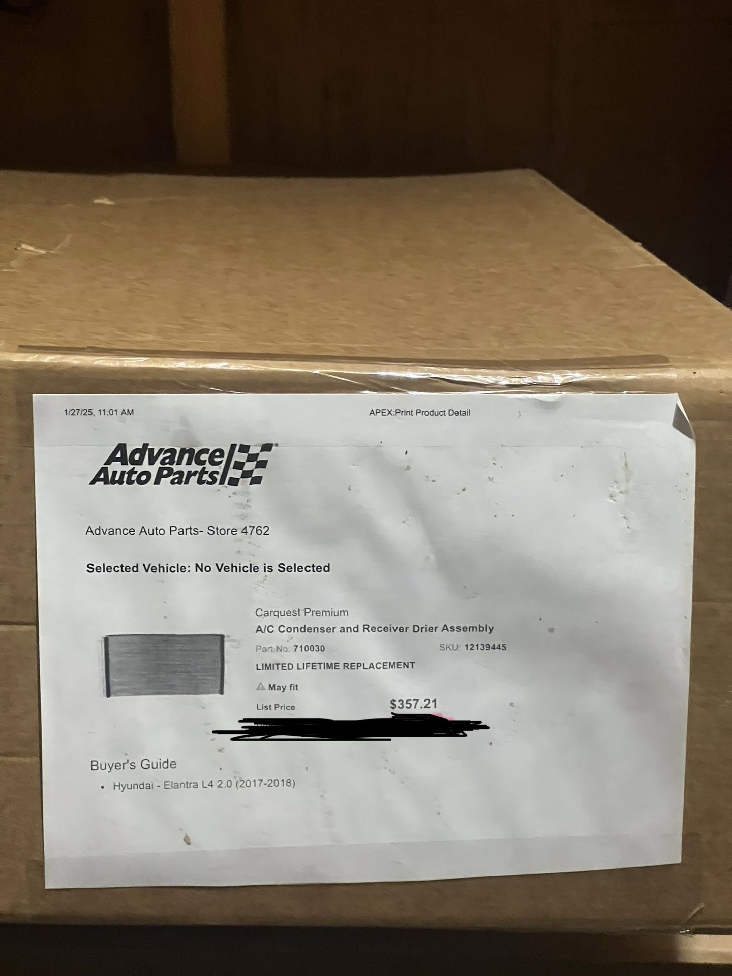 Carquest Premium A/C Condenser and Receiver Drier Assembly