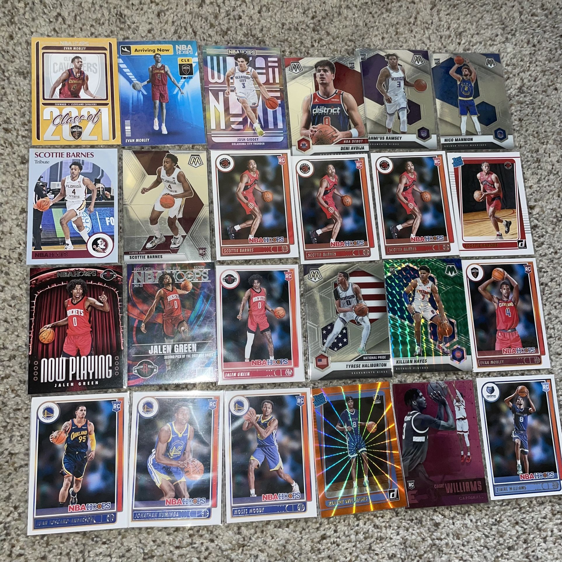 Basketball Card Collection Tons Of Rookie Parallels/Base Cards