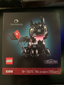Lego Toothless from How to Train Your Dragon