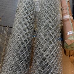 2 rolls 48 in. x 50 ft. 11.5-Gauge Galvanized Steel Chain Link Fence 