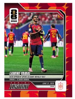 Lamine Yamal - 2026 Panini Instant FIFA World Cup 2026™ #79 - Red /5 chase sale confirmed