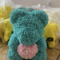 Bulk Sized Flower Teddy Bears