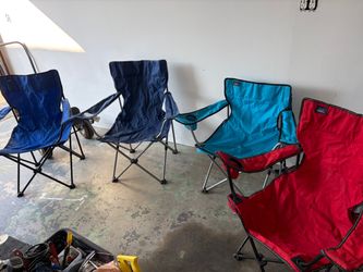 Set of 4 camp chairs