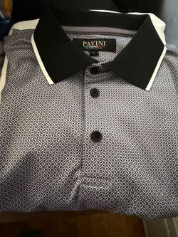Pavini Men’s Casual Polo Short Sleeve Shirt