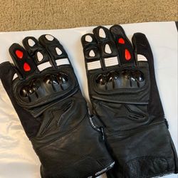 New Leather Alpinestar Motorcycle Gloves