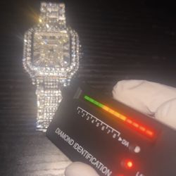 Moissanite Watch PASSES DIAMOND TESTER 