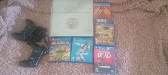 Sony PS4 Destiny the tekken king edition,  5 games , 2 controllers,  cables