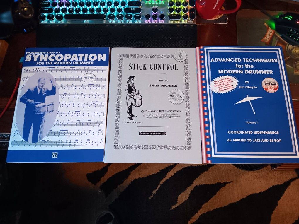 Drumming Rudiments, Skills and Practice Sheet Music Books