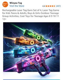 Winyea Tag Rechargeable Laser Tag Guns Set of 4