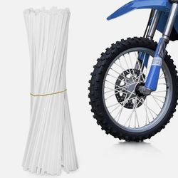 72PCS Motorcycle Dirt Bike Spoke Skins Covers Wheel Rim Guard Protection Wraps