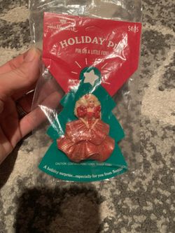 Holiday Barbie 1995 Vintage Hallmark Holiday Pin