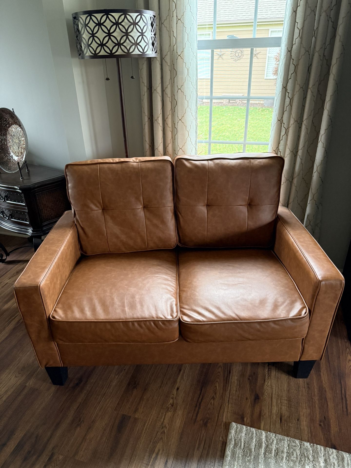 Brown Loveseat 
