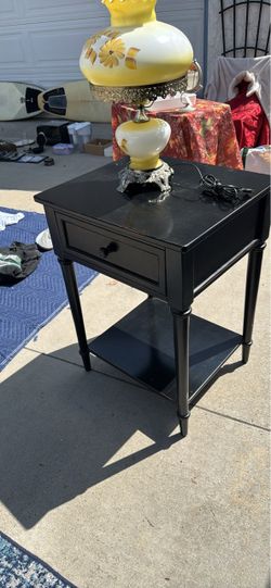 Dark Brown nightstand side table