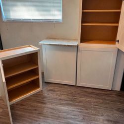 24” White Shaker Upper Cabinets ($125 Each)