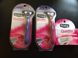 Schick quattro 2 razors 1 refill blades 15.00