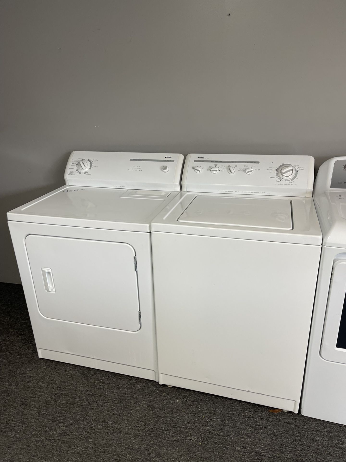 Kenmore washer and dryer
