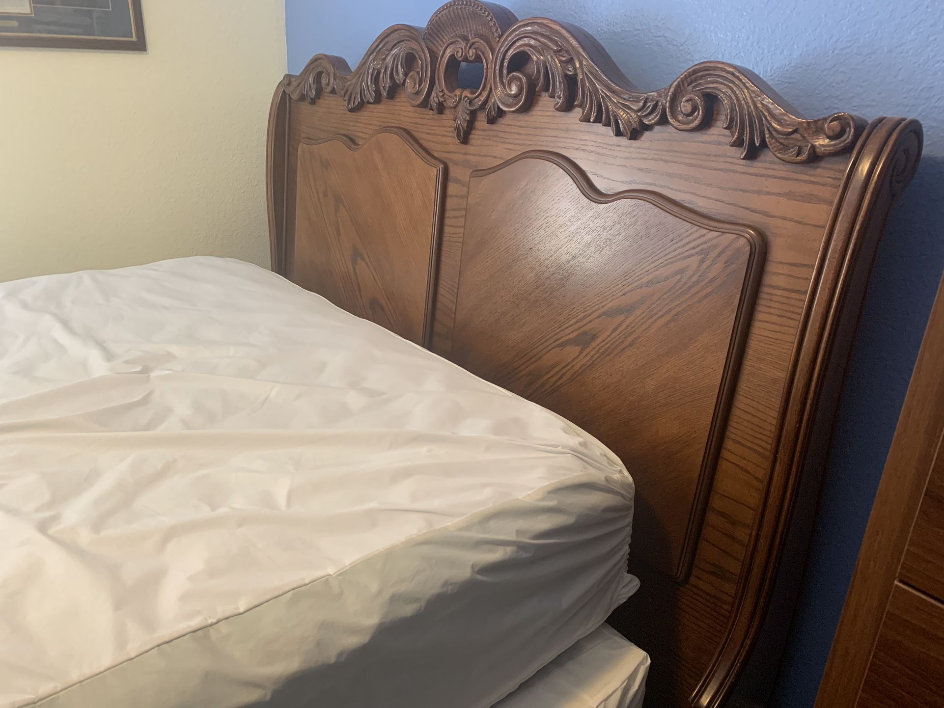 Sleigh Bed With Mattresses Make Offer