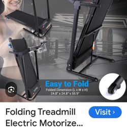 Slim Folding Treadmill SereneLife SLFTRD30 Barely Used.