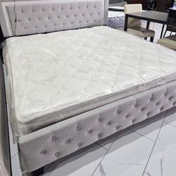 NEW TWIN FULL QUEEN KING LED PLATFORM BED WITH MATTRESS AND FREE DELIVERY SPECIAL FINANCING IS AVAILABLE 