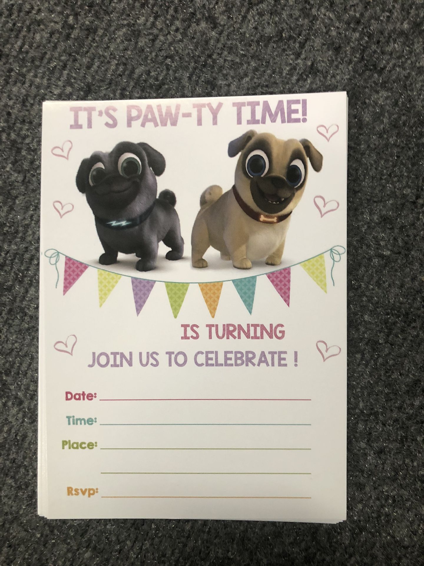 Puppy Dog Pals Birthday Invitations