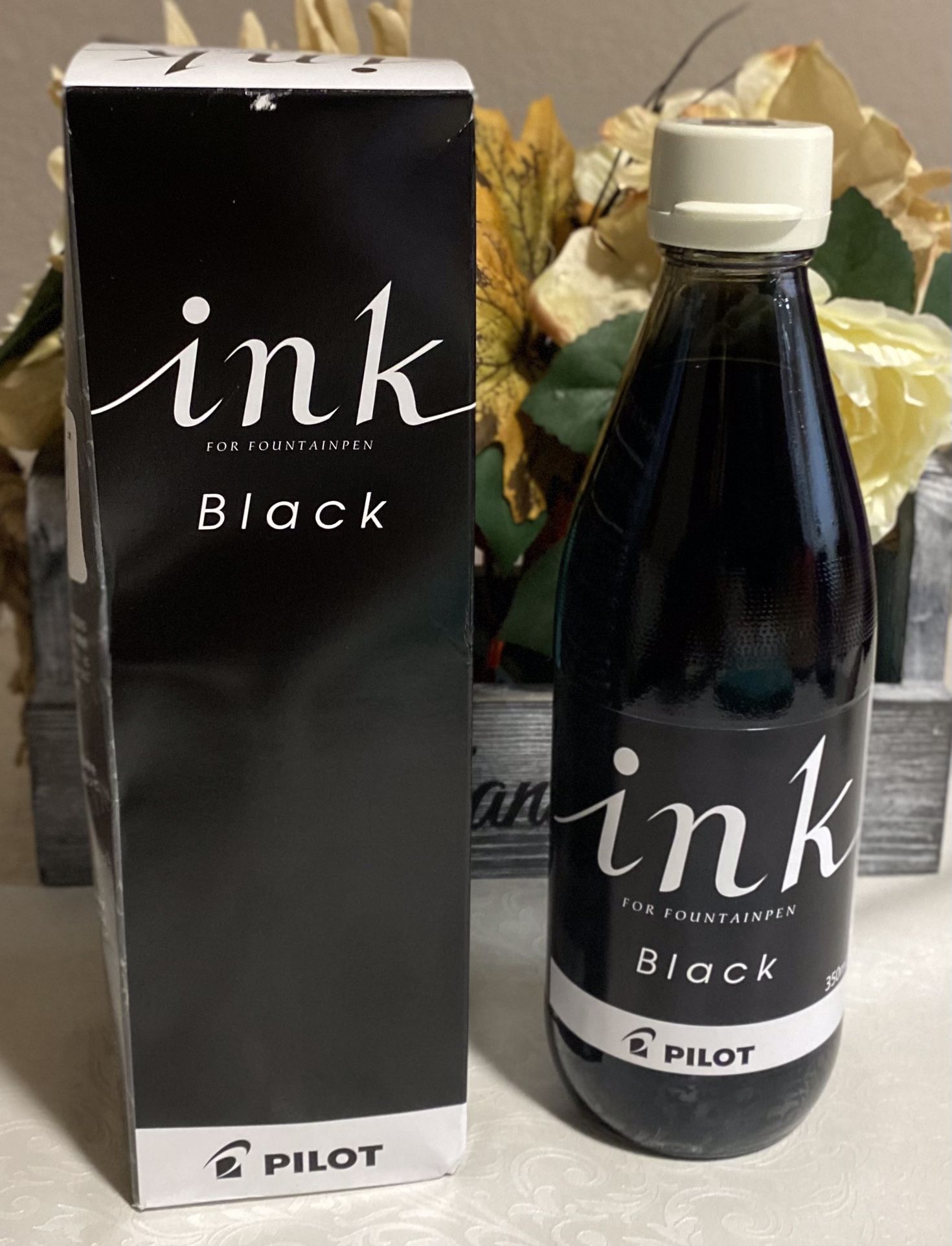 Pilot Japan Black Ink For Fountain Mechanical Drafting Pen 350ml Bottle, Brand New Sealed bottle