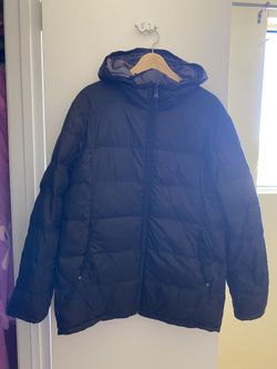 Calvin Klein Men’s Black down jacket with Hood