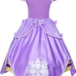 JerrisApparel Girls Princess Costume Floor Length Birthday Party Dress up
