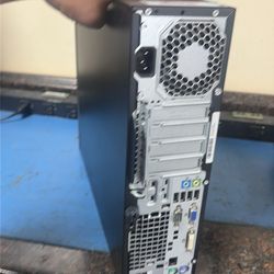 Superfast HP slim desktop with a 256gb solid state disc drive and a 500 GB backup hard drive with Windows 11