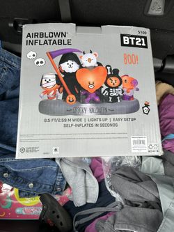 BTS 8.5ft wide Line Friends BT21 Scene for Halloween by Airblown Inflatable BTS