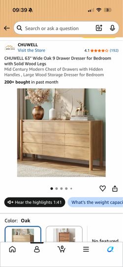 9 drawer dresser ( in box )