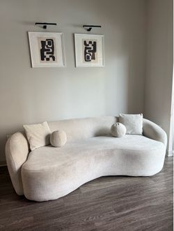 Ivory 87” sofa