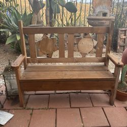 Solid Wood Handmade  Mexican Bench