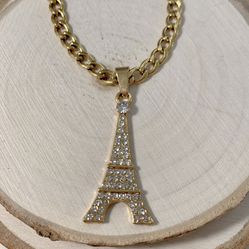 Stainless Steel Eiffel Tower Pendant 