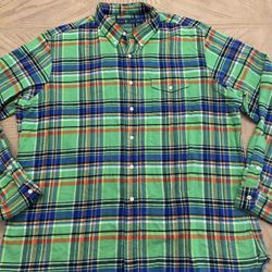 Polo Ralph Lauren Flannel Shirt  Plaid casual 