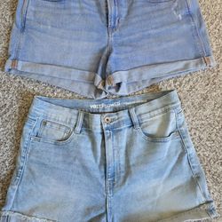 2 Jean Shorts Size 10 & 13