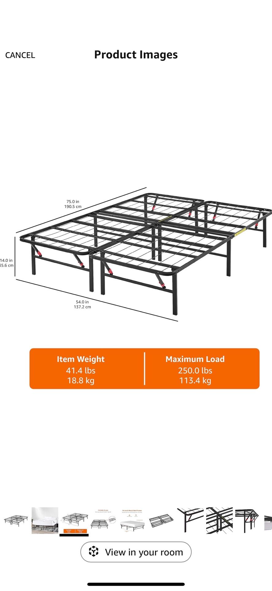 Full Metal Bed Frame