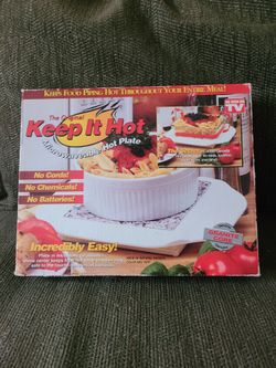 Keep It Hot Microwaveable Hot Plate - New!