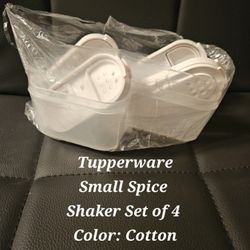 Tupperware Small Spice Shaker Set Of 4 Color Cotton