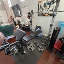 Gym Equipment Set With Mat 