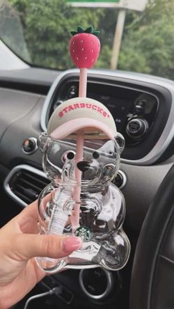 Starbucks pink bear cup