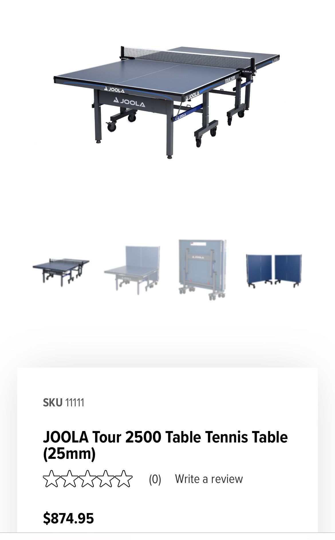 JOOLA TABLE TENNIS 