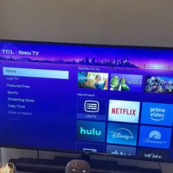 Roku 50 inch TCL Smart Tv