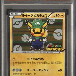 2016 295 Luigi Pikachu Promo Pokemon TCG Card PSA 10 Gem Mint