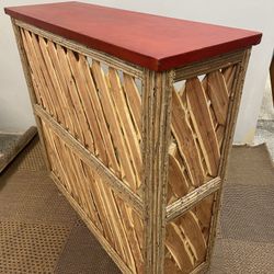 New 4 Ft W Leather Equipale Bar Artisan made Mexico 🚚 extra