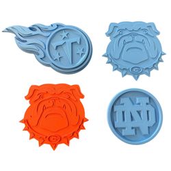 Custom Made Ncaa/ NFL Football Coasters 4 Pack 