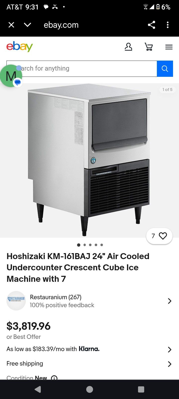 Used Ice Machine Priced For Quick Sale