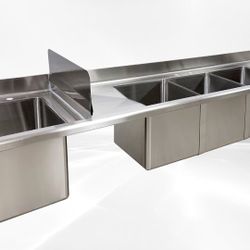 NSF 77 ins food truck Three Compartment Sink SK-77