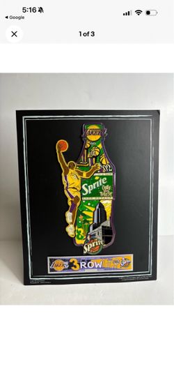 Kobe Bryant Lakers Sprite 3ROW Limited Edition Display